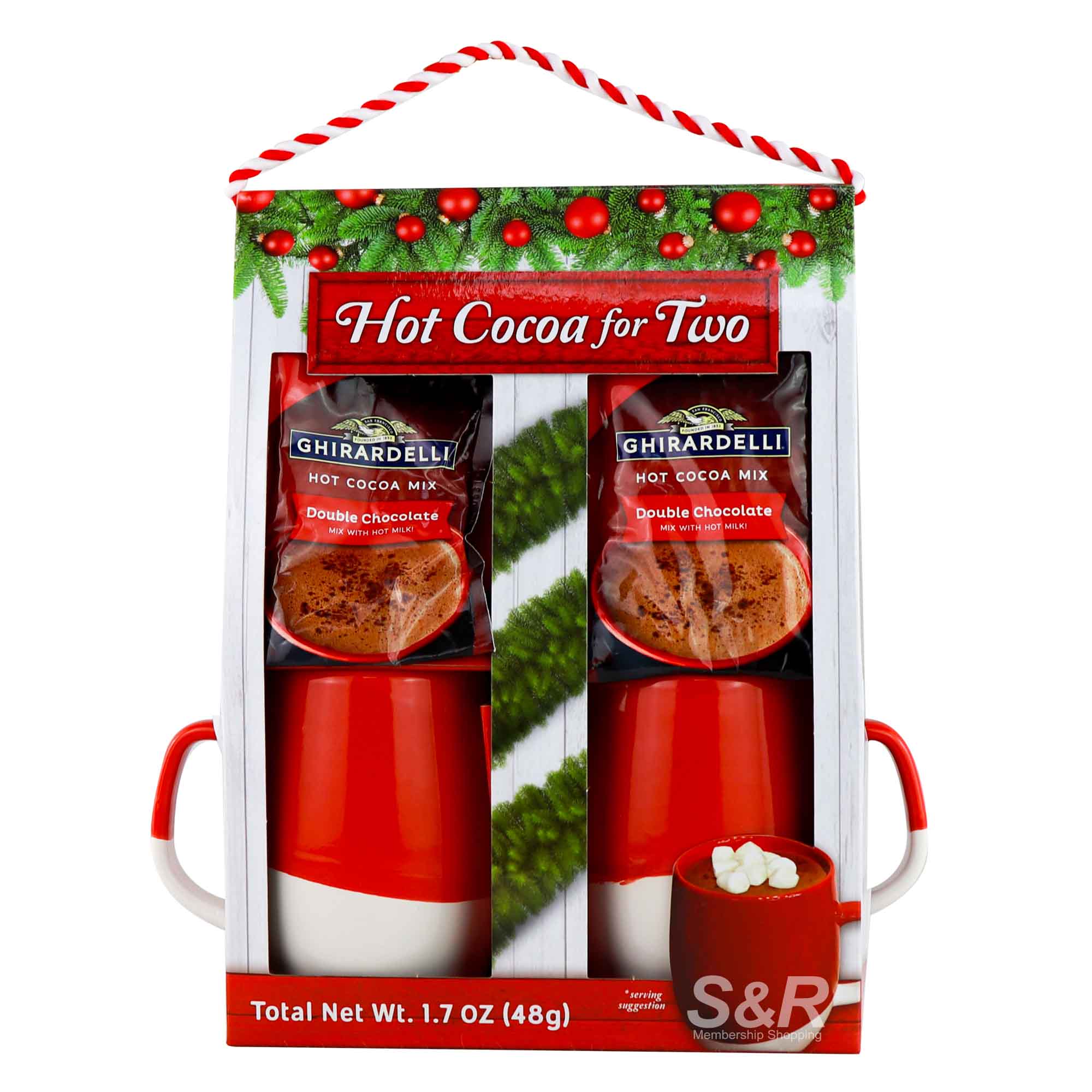 Ghirardelli Double Chocolate Premium Hot Cocoa Set 48g